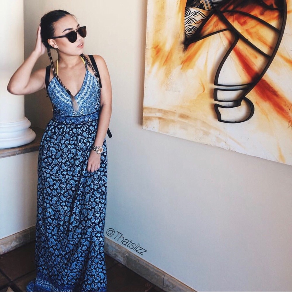 Blue Floral Dress